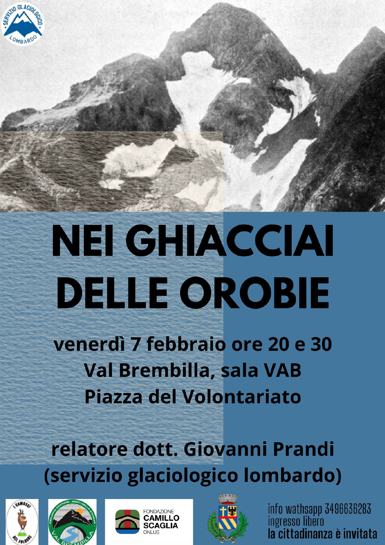 Conferenza: nei ghiaccia delle Orobie